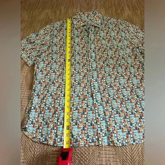 Age of Wisdom Drinking Alcohol Beer Funny Button Up Short Sleeve,Size S,NWT - Picture 7 of 8